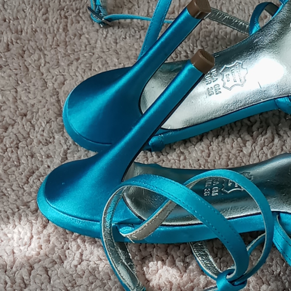 Nina NY turquoise Mariana T strap Sandals - Picture 3 of 4